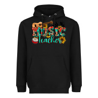 Black music teacher Heavyweight Hoodie - NancyCooperArtShop