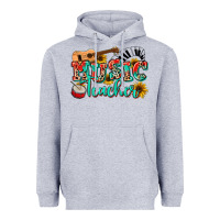 Heather Grey music teacher Heavyweight Hoodie - NancyCooperArtShop