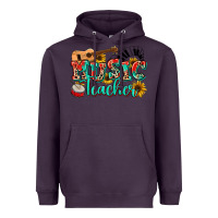Plum music teacher Heavyweight Hoodie - NancyCooperArtShop