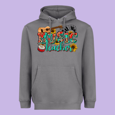 Music Teacher Heavyweight Hoodie Designed By Nancycooperartshop