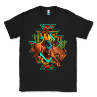Black aztec rodeo cowboy Classic Tee - JahusDesignShop