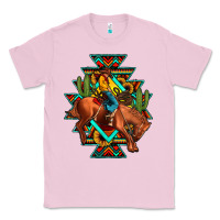 Bubblegum Pink aztec rodeo cowboy Classic Tee - JahusDesignShop