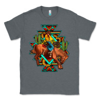 Charcoal Heather aztec rodeo cowboy Classic Tee - JahusDesignShop