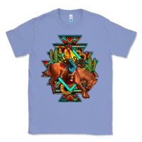 Colony Blue aztec rodeo cowboy Classic Tee - JahusDesignShop