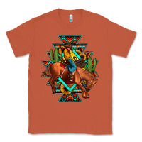 Copper aztec rodeo cowboy Classic Tee - JahusDesignShop
