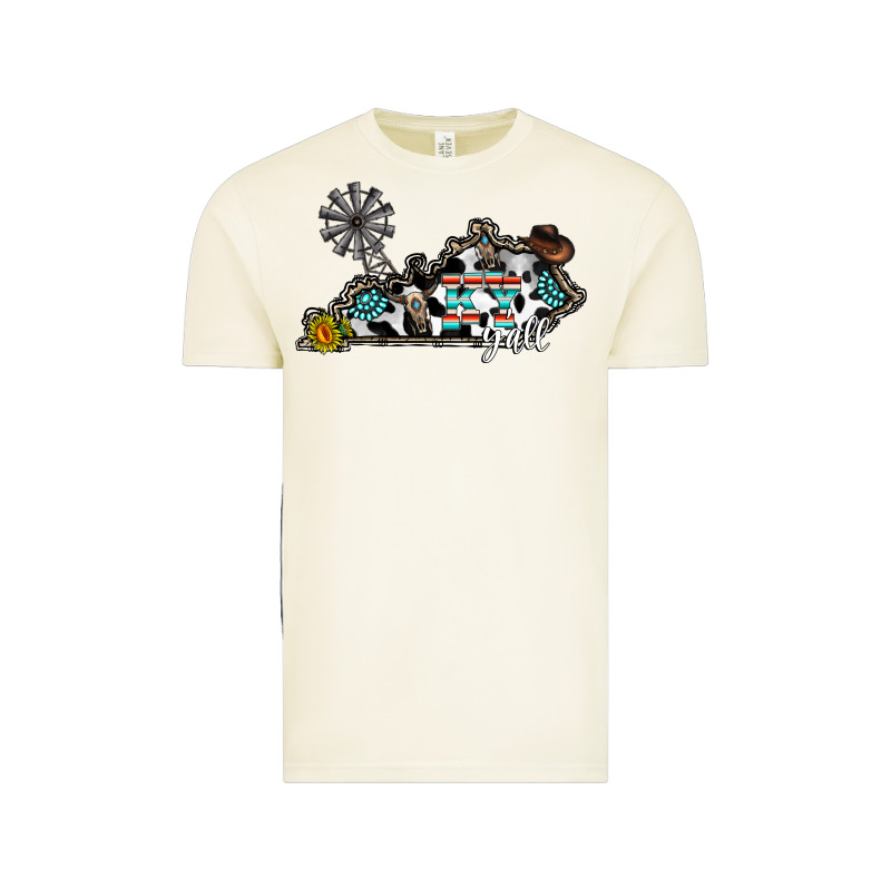 Ky Yall Western Vintage Tee by CowhideDigitalArt | Teevron