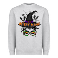Heather Grey withcy mama Heavyweight Sweatshirt - RacoonDesign