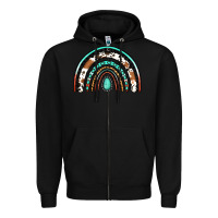 Black western rainbow Zipper Hoodie - Jasminsmagicworld