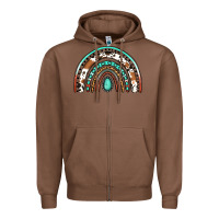 Chestnut western rainbow Zipper Hoodie - Jasminsmagicworld