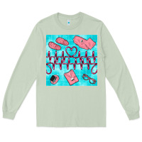 Matcha nurse heart beat seamless pattern Long Sleeve Tee - BundleAndBundleShop