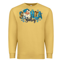 Antique Gold Santa Baby Christmas Premium Sweatshirt - MaliasSmallBusiness