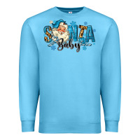 Ocean Blue Santa Baby Christmas Premium Sweatshirt - MaliasSmallBusiness