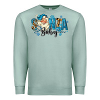 Seafoam Santa Baby Christmas Premium Sweatshirt - MaliasSmallBusiness