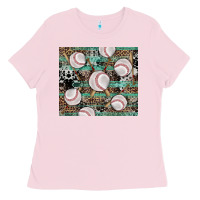Bubblegum Pink western baseball tumbler Ladies Tee - AdoDesignShop