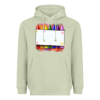 Matcha crayons add your text Heavyweight Hoodie - NancyCooperArtShop