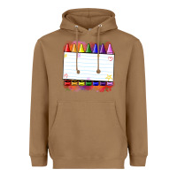 Toasted Coconut crayons add your text Heavyweight Hoodie - NancyCooperArtShop