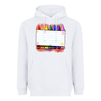 White crayons add your text Heavyweight Hoodie - NancyCooperArtShop
