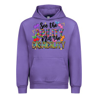 Tulip see the ability not the disability nca Urban Hoodie - NancyCooperArtShop