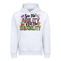 White see the ability not the disability nca Urban Hoodie - NancyCooperArtShop