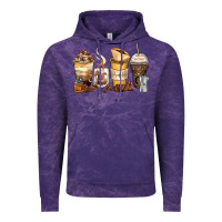 Cloud Purple coffee cups Vintage Hoodie - Zillion Design Studio