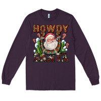 Plum howdy santa Long Sleeve Tee - AdoDesignShop