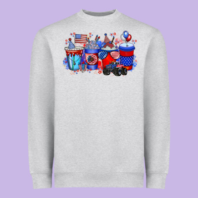American Drink Heavyweight Sweatshirt Designed By Racoondesign