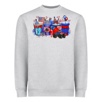 Heather Grey american drink Heavyweight Sweatshirt - RacoonDesign