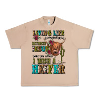 Burro living life somewhere between jesus take the wheel Urban Heavy Tee - JahusDesignShop