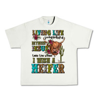 Pistachio living life somewhere between jesus take the wheel Urban Heavy Tee - JahusDesignShop