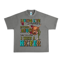 Tornado living life somewhere between jesus take the wheel Urban Heavy Tee - JahusDesignShop