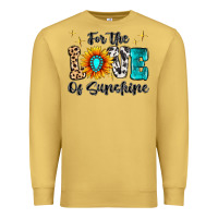 Antique Gold For The Love Of Sunshine Premium Sweatshirt - MaliasSmallBusiness