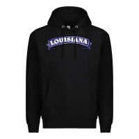 Black louisiana Premium Hoodie - BarkalooDesign