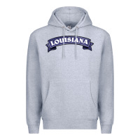 Heather Grey louisiana Premium Hoodie - BarkalooDesign