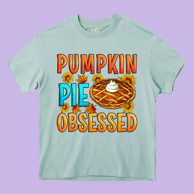 Pumpkin Pie Obsessed Heavy Core Tee Designed By Artiststas