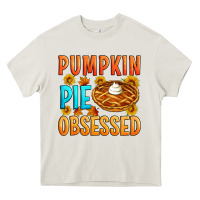 Cream Pumpkin pie obsessed Heavy Core Tee - Artiststas