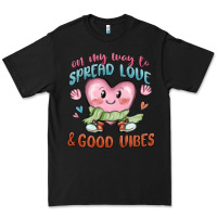 Black on my way to spread love Premium Tee - MaliasSmallBusiness