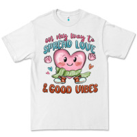 White on my way to spread love Premium Tee - MaliasSmallBusiness