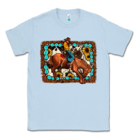 Dusty Blue rodeo cowboy Classic Tee - JahusDesignShop