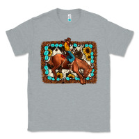 Heather Grey rodeo cowboy Classic Tee - JahusDesignShop