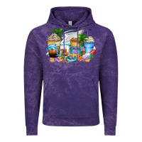 Cloud Purple cruise life coffee cups Vintage Hoodie - Zillion Design Studio