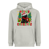 Moon Dust meowy christmas black cat Heavyweight Hoodie - MaliasSmallBusiness