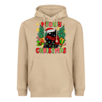 Mushroom meowy christmas black cat Heavyweight Hoodie - MaliasSmallBusiness