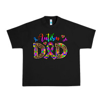 Black rainbow colors autism dad Urban Heavy Tee - AdoDesignShop