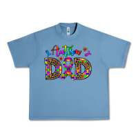 Pebble Blue rainbow colors autism dad Urban Heavy Tee - AdoDesignShop