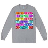 Heather Grey plaster seamless pattern Long Sleeve Tee - BundleAndBundleShop