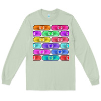 Matcha plaster seamless pattern Long Sleeve Tee - BundleAndBundleShop