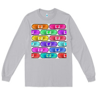Moon Dust plaster seamless pattern Long Sleeve Tee - BundleAndBundleShop