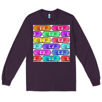 Plum plaster seamless pattern Long Sleeve Tee - BundleAndBundleShop