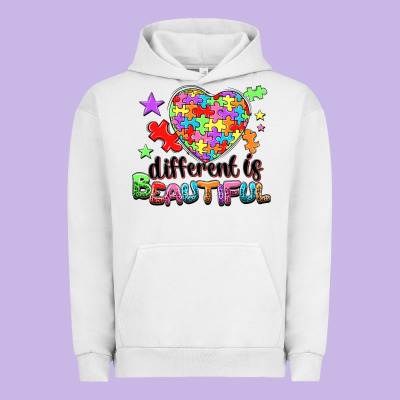 Different Is Beautiful Urban Hoodie Designed By Nancycooperartshop