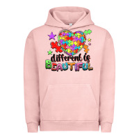 Pigment Salmon Different is beautiful Urban Hoodie - NancyCooperArtShop
